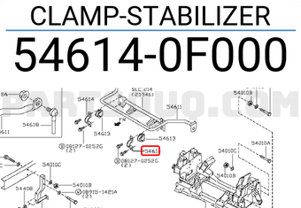 Nissan 546140F000 CLAMP-STABILIZER