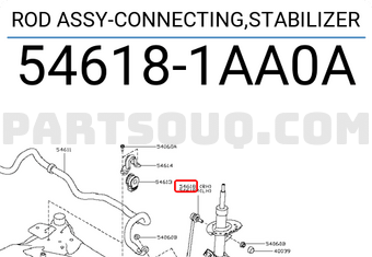 Nissan 546181AA0A ROD ASSY-CONNECTING,STABILIZER