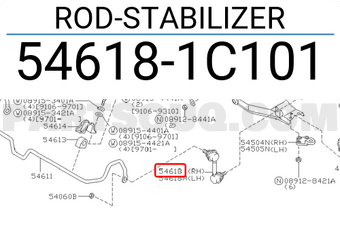 Nissan 546181C101 ROD-STABILIZER