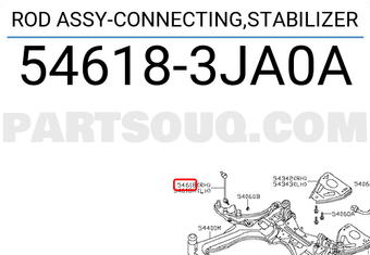 Nissan 546183JA0A ROD ASSY-CONNECTING,STABILIZER