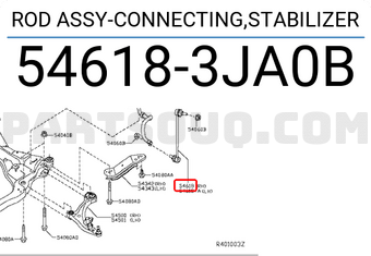 Nissan 546183JA0B ROD ASSY-CONNECTING,STABILIZER