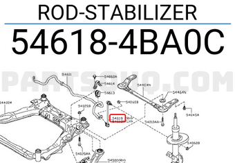 Nissan 546184BA0C ROD-STABILIZER