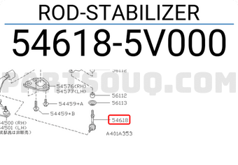 Nissan 546185V000 ROD-STABILIZER