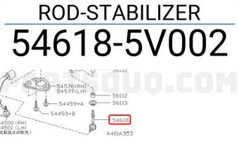 Nissan 546185V002 ROD-STABILIZER