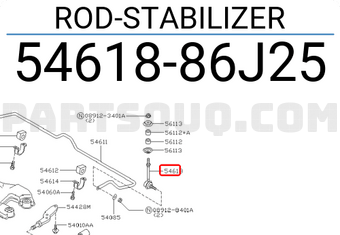 Nissan 5461886J25 ROD-STABILIZER