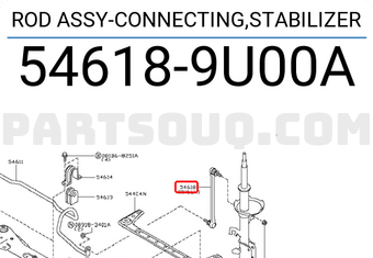Nissan 546189U00A ROD ASSY-CONNECTING,STABILIZER