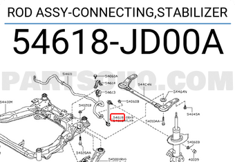 Nissan 54618JD00A ROD ASSY-CONNECTING,STABILIZER