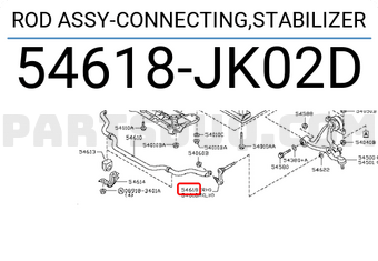 Nissan 54618JK02D ROD ASSY-CONNECTING,STABILIZER