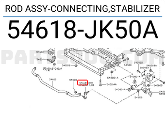 Nissan 54618JK50A ROD ASSY-CONNECTING,STABILIZER