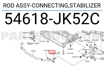 Nissan 54618JK52C ROD ASSY-CONNECTING,STABILIZER