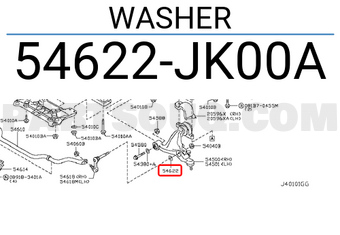 Nissan 54622JK00A WASHER