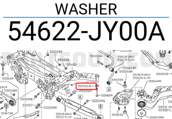 Nissan 54622JY00A WASHER