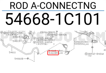 Nissan 546681C101 ROD A-CONNECTNG