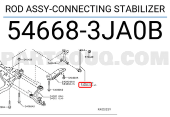 Nissan 546683JA0B ROD ASSY-CONNECTING STABILIZER