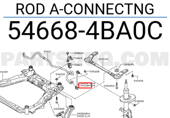 Nissan 546684BA0C ROD A-CONNECTNG