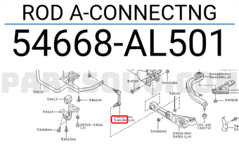 Nissan 54668AL501 ROD A-CONNECTNG
