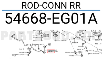 Nissan 54668EG01A ROD-CONN RR
