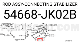 Nissan 54668JK02B ROD ASSY-CONNECTING,STABILIZER