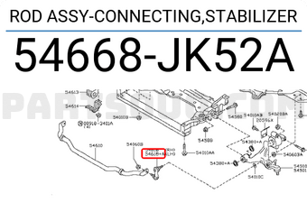 Nissan 54668JK52A ROD ASSY-CONNECTING,STABILIZER