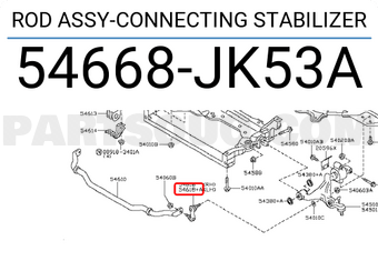 Nissan 54668JK53A ROD ASSY-CONNECTING STABILIZER