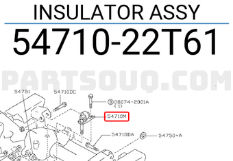 Nissan 5471022T61 INSULATOR ASSY