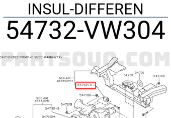 Nissan 54732VW304 INSUL-DIFFEREN