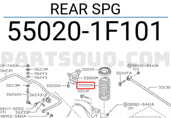 Nissan 550201F101 REAR SPG