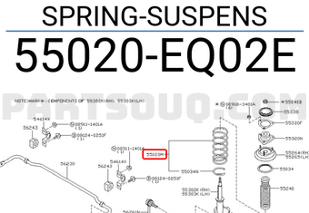 Nissan 55020EQ02E SPRING-SUSPENS