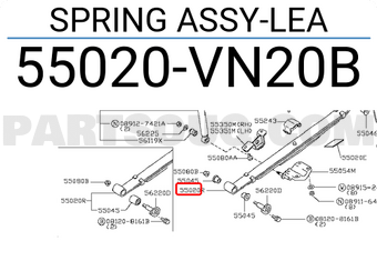 Nissan 55020VN20B SPRING ASSY-LEA