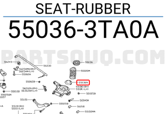 Nissan 550363TA0A SEAT-RUBBER