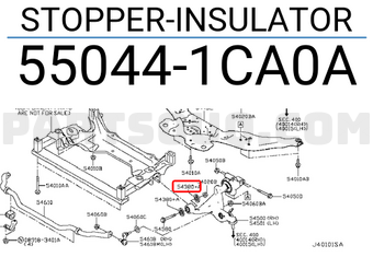 Nissan 550441CA0A STOPPER-INSULATOR