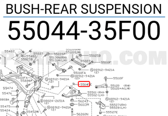 Nissan 5504435F00 BUSH-REAR SUSPENSION