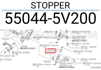 Nissan 550445V200 STOPPER