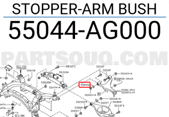 Nissan 55044AG000 STOPPER-ARM BUSH