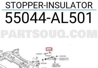 Nissan 55044AL501 STOPPER-INSULATOR