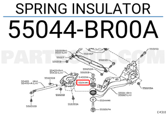 Nissan 55044BR00A SPRING INSULATOR