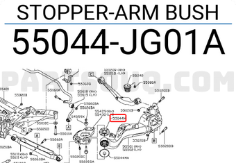 Nissan 55044JG01A STOPPER-ARM BUSH