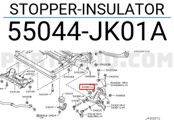 Nissan 55044JK01A STOPPER-INSULATOR