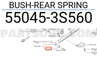 Nissan 550453S560 BUSH-REAR SPRING