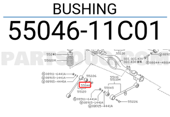 Nissan 5504611C01 BUSHING