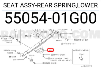 Nissan 5505401G00 SEAT ASSY-REAR SPRING,LOWER