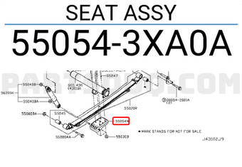Nissan 550543XA0A SEAT ASSY