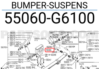 Nissan 55060G6100 BUMPER-SUSPENS
