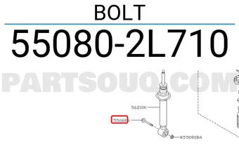 Nissan 550802L710 BOLT