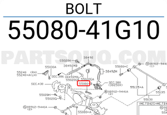 Nissan 5508041G10 BOLT