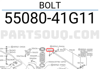 Nissan 5508041G11 BOLT
