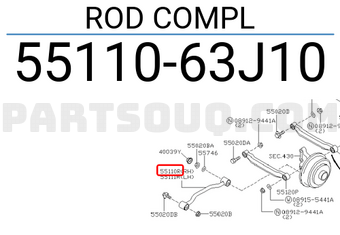 Nissan 5511063J10 ROD COMPL