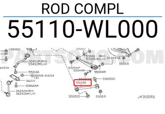 Nissan 55110WL000 ROD COMPL