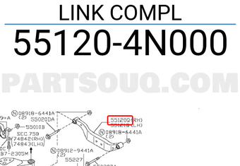 Nissan 551204N000 LINK COMPL