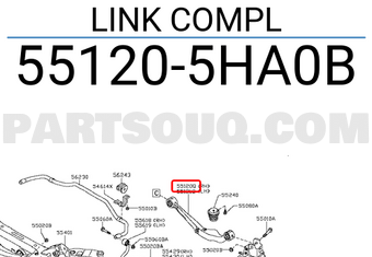 Nissan 551205HA0B LINK COMPL